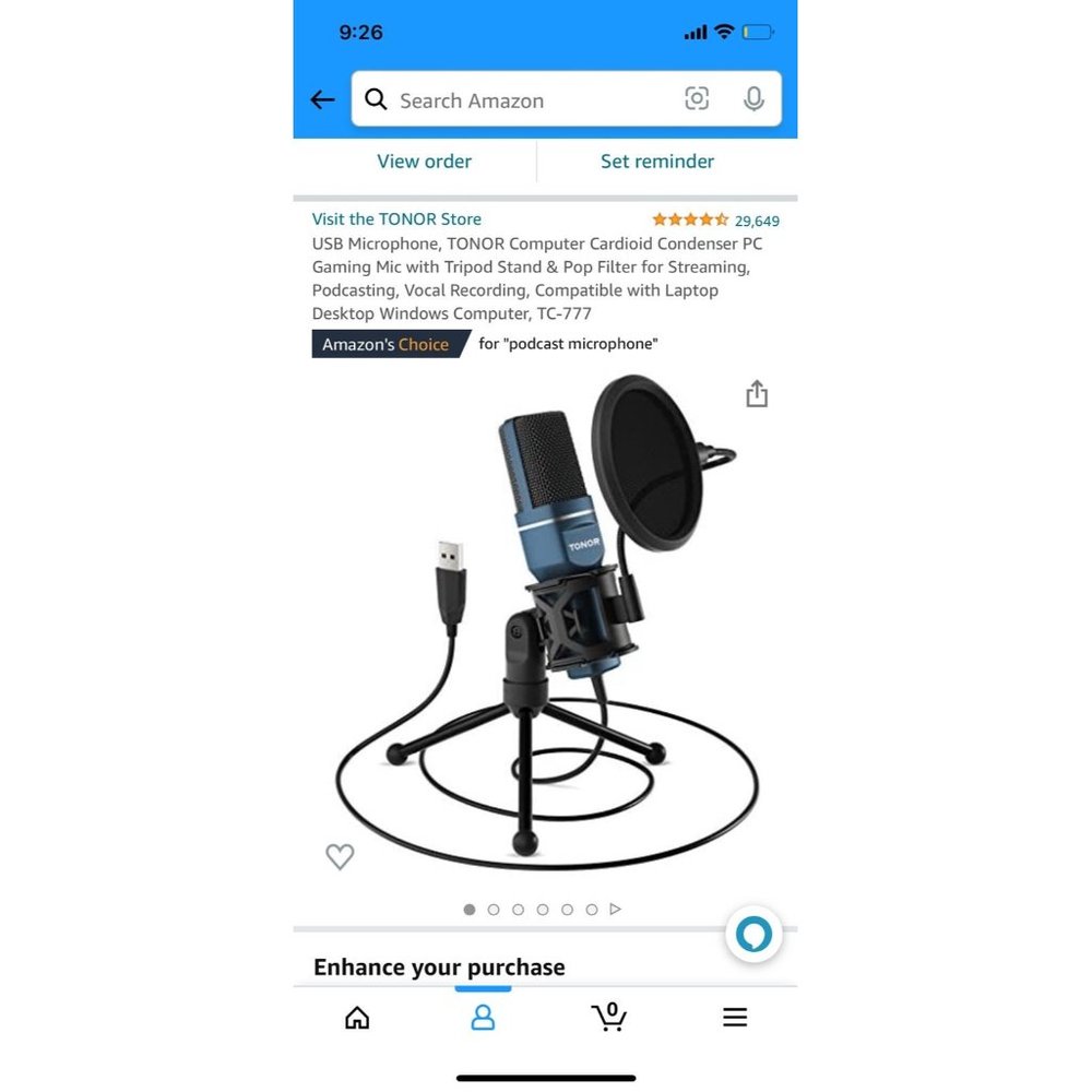 New USB Microphone TONOR condenser